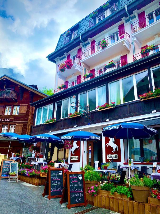 Weisses Roessli Hotel Leukerbad Buitenkant foto