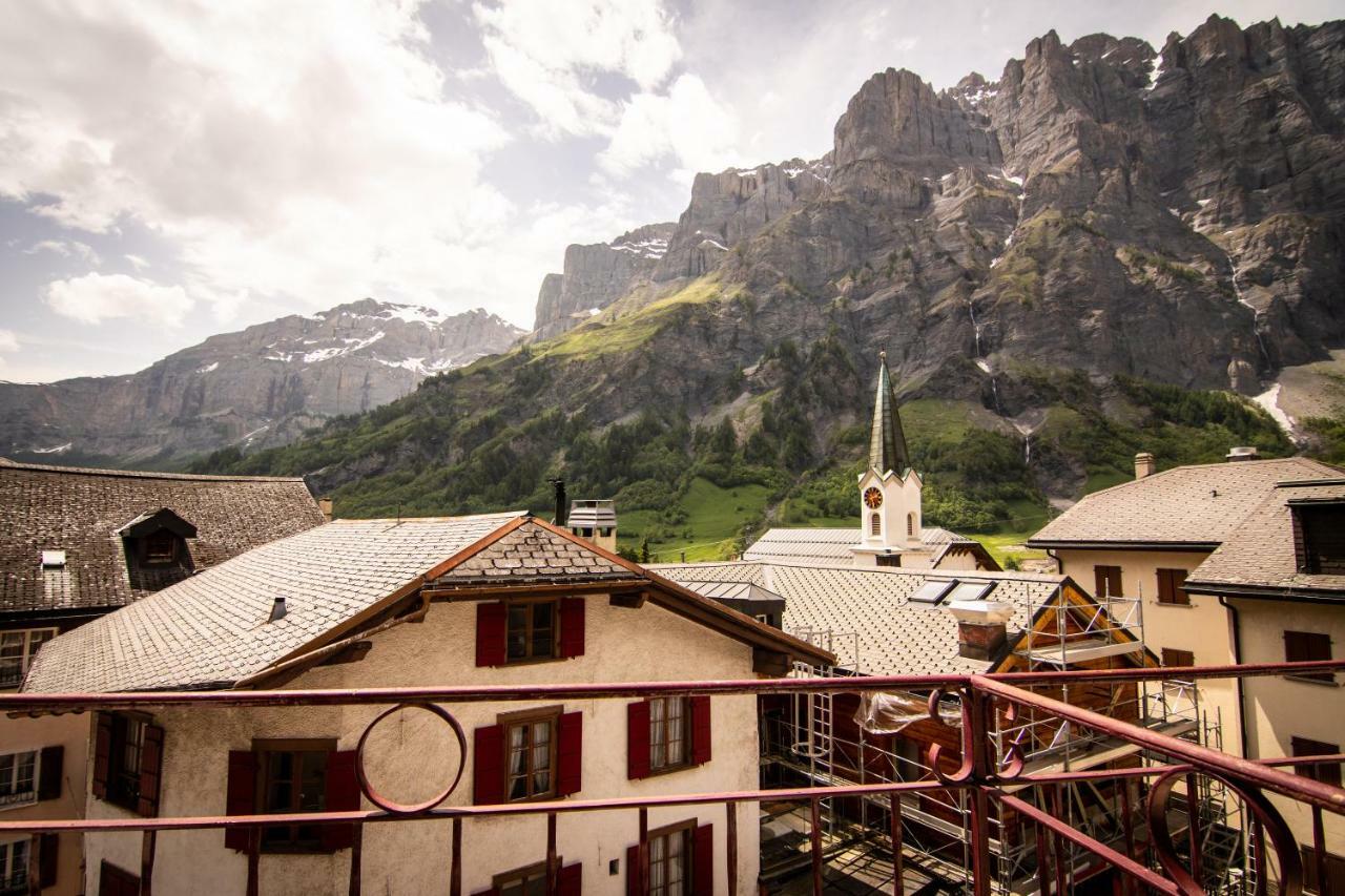 Weisses Roessli Hotel Leukerbad Buitenkant foto