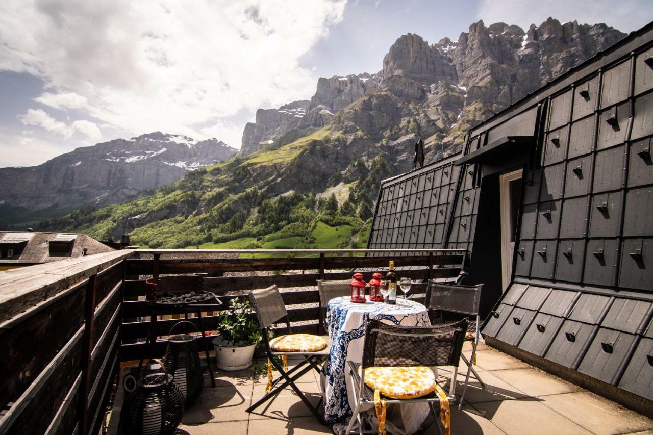 Weisses Roessli Hotel Leukerbad Buitenkant foto